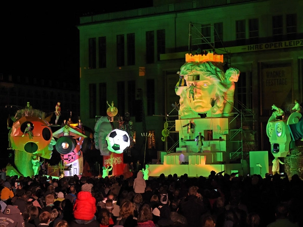 StadtFestSpiel "Lipsias Löwen" auf dem Augustusplatz