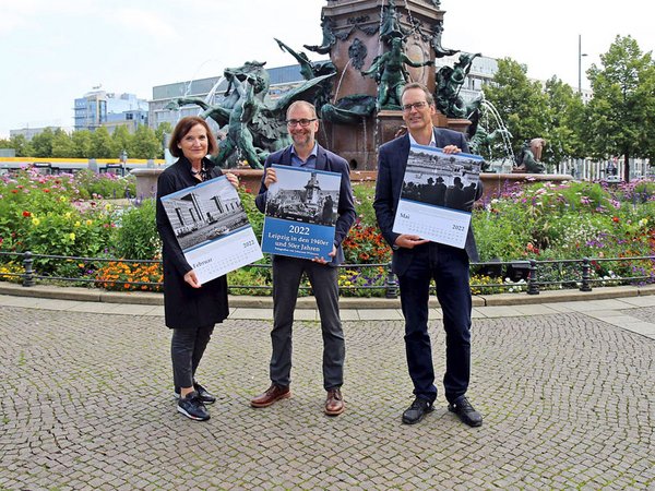 Präsentation Historischer Leipzig Kalender 2022, Foto: Andreas Schmidt.