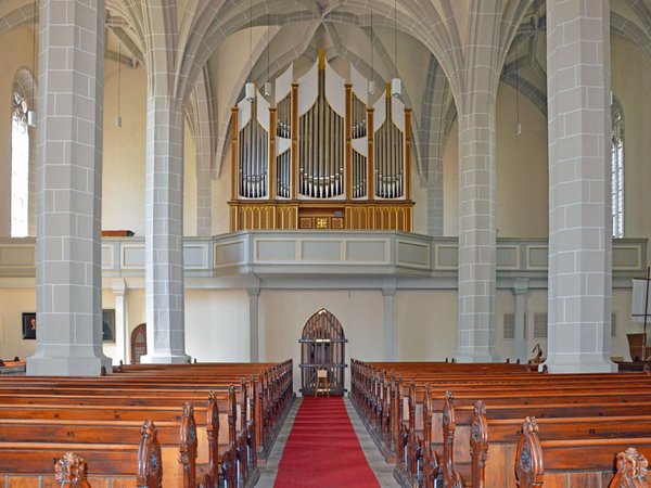 Leisnig: Jehmlich-Orgel in der Stadtkirche St. Matthäi, Foto: Andreas Schmidt