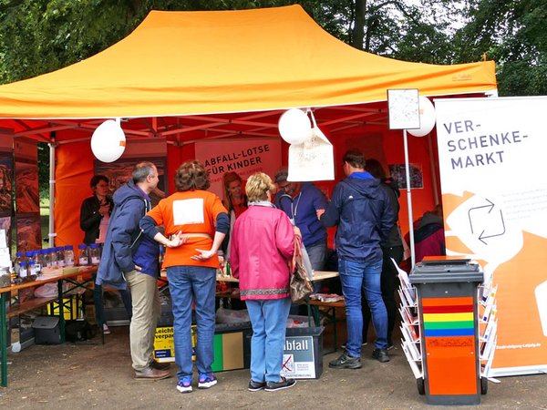 Stand der Stadtreinigung Leipzig bei der Ökofete, Foto: Stadtreinigung Leipzig 