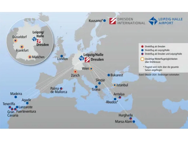 Winterflugplan Flughäfen Leipzig/Halle und Dresden, Grafik: Mitteldeutsche Flughafen AG