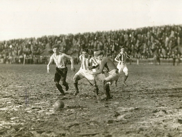 Fortuna Leipzig gegen VfB Leipzig in den 20er Jahren, Foto: Stadtgeschichtliches Museum Leipzig