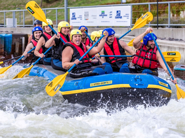 Wildwasser-Rafting im Kanupark, Foto: Kanupark Markkleeberg