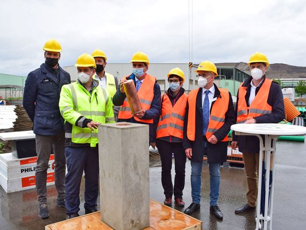 Grundsteinlegung für die Kompost- und Energieanlage Cröbern (KEA), Foto: Stadtreinigung Leipzig