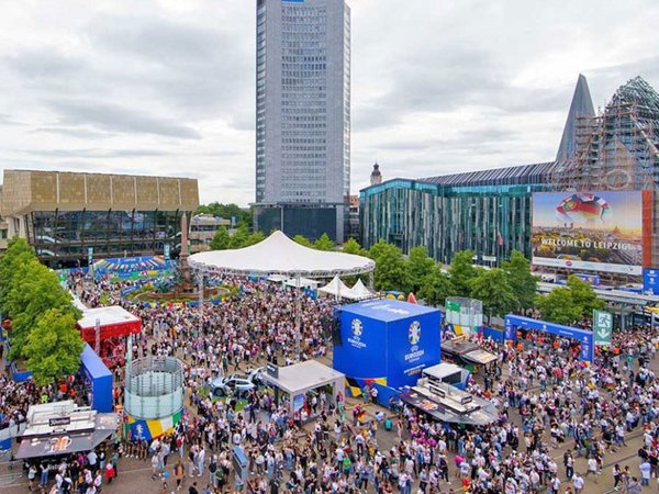 UEFA EURO 2024: Fan Zone Augustusplatz, Foto: Leipziger Messe