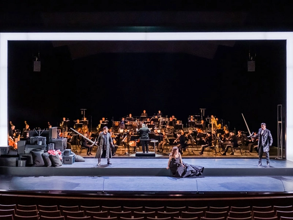 Gewandhausorchester, Musikalische Leitung Antonino Fogliani, Marina Prudenskaya (Azucena), Gaston Rivero (Manrico), Roberta Mantegna (Leonora), Dario Solari (Conte di Luna), Foto: Kirsten Nijhof