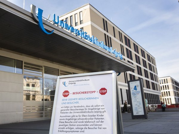 Ab Mittwoch, 4. November 2020, gilt am Universitätsklinikum Leipzig und an allen weiteren Leipziger Kliniken wie im Frühjahr ein Besucherstopp, Foto: Stefan Straube / UKL