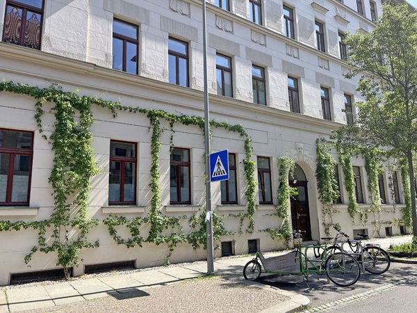 Fassadenbegrünung in der Endersstraße, Foto: Ökolöwe e. V.