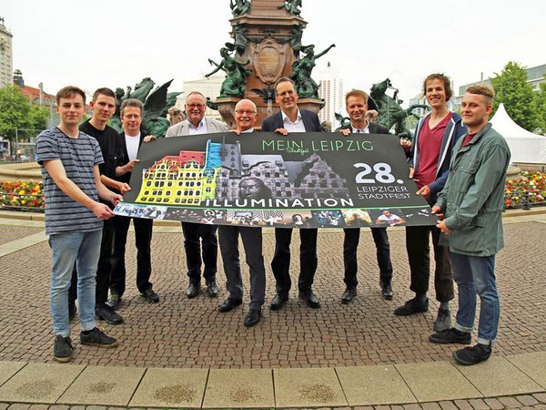 Organisatoren des 28. Leipziger Stadtfestes, Foto: Andreas Schmidt