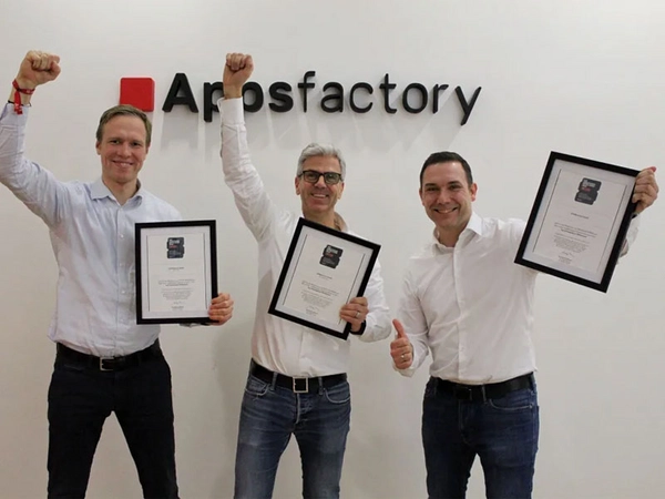 Auszeichnung von FOCUS BUSINESS: Top Arbeitgeber Mittelstand 2020, Foto: Appsfactory von 