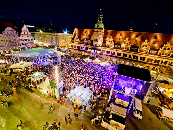 Leipziger Marktplatz wird zum Riesenhörsaal