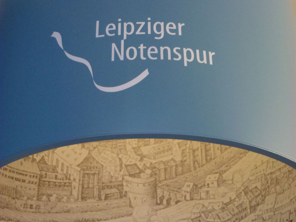 Leipziger Notenspur: Klanginstallation, Foto: W. Schneider