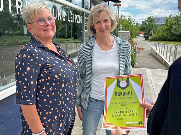 Preisverleihung: Ressourcenschonende Schulen, Foto: Stadtreinigung Leipzig