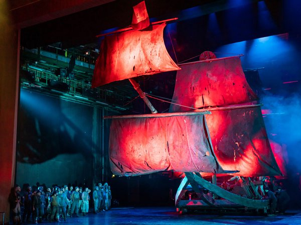 Aufführung der Oper "Der fliegende Holländer" von Richard Wagner in der Oper Leipzig / WAGNER 22 - ein Gesamtkunstwerk der Oper Leipzig mit 13 Musikdramen Richard Wagners, Foto: Tom Schulze / Oper Leipzig