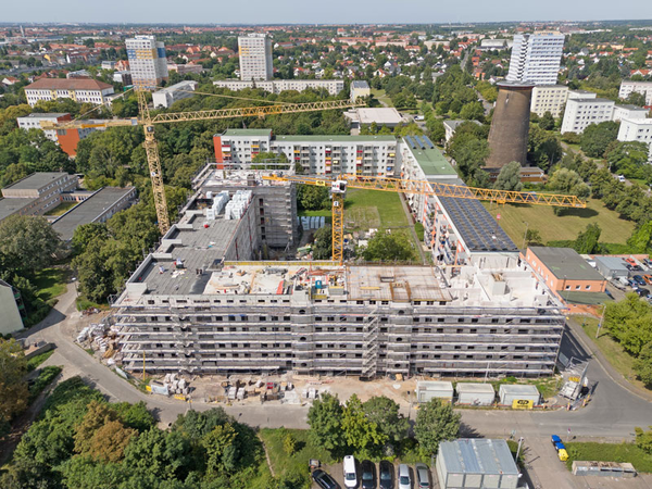 Samuel-Lampel-Straße in Leipzig-Mockau, Foto: LWB