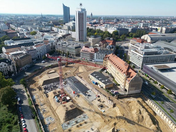 Luftbild: Quartier Krystallpalast-Areal, Foto: QUARTERBACK Immobilien AG