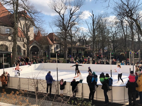 Schlittschuhbahn im Zoo Leipzig, Foto: Zoo Leipzig