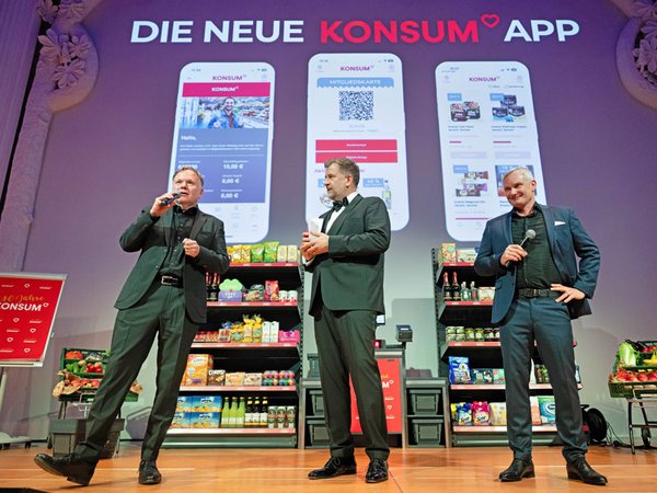 Einführung der KONSUM-App im Rahmen der Gala „140 Jahre KONSUM Leipzig“ am 8. Mai 2024, Foto: Christian Modla