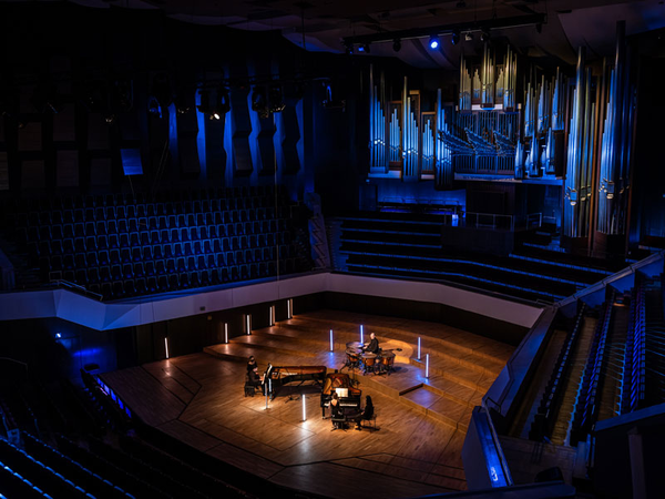 Filmset der Neuproduktion im Großen Saal des Gewandhauses zu Leipzig, Foto: Eric Kemnitz