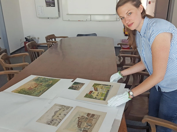 Lina Frubrich ist als Provenienzforscherin am Stadtgeschichtlichen Museum Leipzig tätig, Foto: SGM