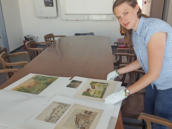 Lina Frubrich ist als Provenienzforscherin am Stadtgeschichtlichen Museum Leipzig tätig, Foto: SGM