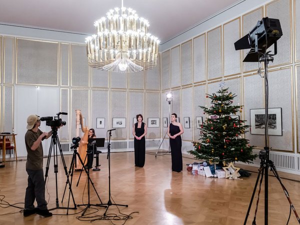 Filmstudio für Adventskalender, Foto: Oper Leipzig/ Kirsten Nijhof