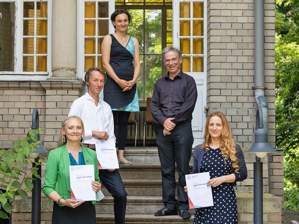 Nach der Verleihung der Supervisor Awards, Foto: Christian Hüller / Universität Leipzig