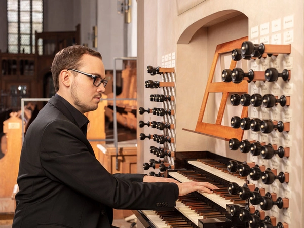 Lukas Euler in der Thomaskirche; Foto: privat