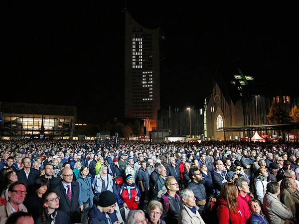 Lichtfest 2018: Blick ins Publikum, Foto: LTM Punctum Stefan Hoyer