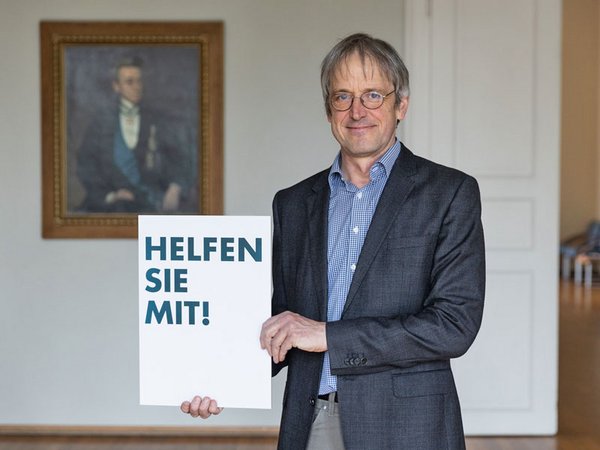 Prof. Dr. Hans-Bert Rademacher, Vorsitzender des Vereins Hilfe für ausländische Studierende in Leipzig e.V., Foto: Christian Hüller / Universität Leipzig 