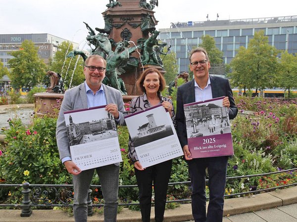 Präsentation Historischer Leipzig Kalender 2025, Foto: Andreas Schmidt