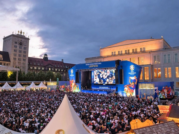 Fan Zone auf dem Augustusplatz, Foto: Leipziger Messe