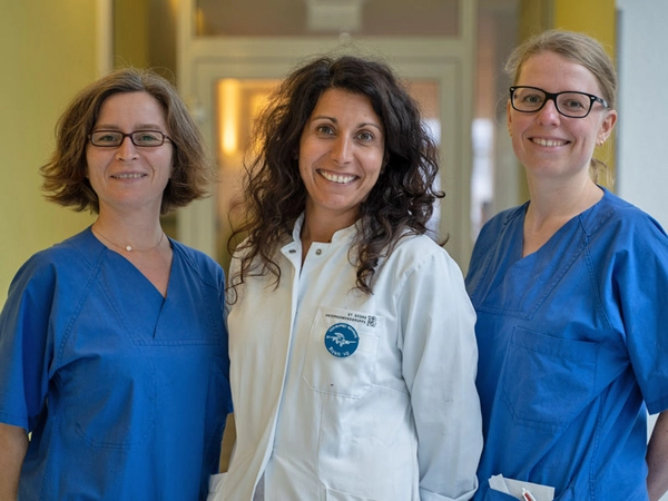 Stillberaterinnen: Berit Schulz, OÄ Dr. med. Nadja Uhlig und Lysann Redeker, Foto: Klinikum St. Georg