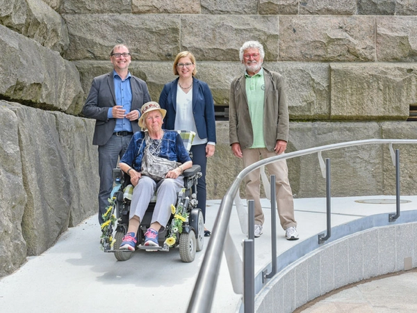 Einweihnung der neuen barrierefreien Zugänge am Völkerschlachtdenkmal Leipzig. Foto: Markus Scholz