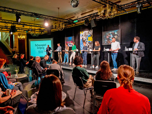 Pressekonferenz Schauspiel Leipzig, Foto: Rolf Arnold