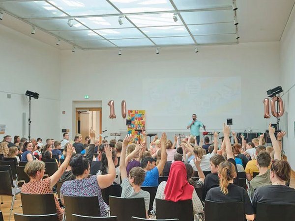 Lesefest in Leichter Sprache in der Leipziger Stadtbibliothek, Foto: Rico Thumser