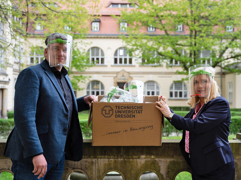 Klinikum St. Georg in Leipzig erhält 1.200 Gesichtsvisiere  LEIPZIGINFO.DE