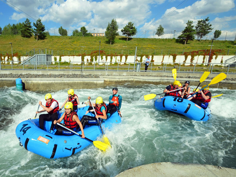 Wildwasser-Rafting im Kanupark Markleeberg, Foto: Andreas Schmidt